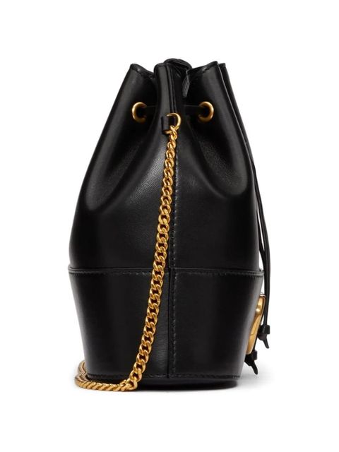 Valentino Garavani mini VLogo signature bucket bag in nappa leather - Black