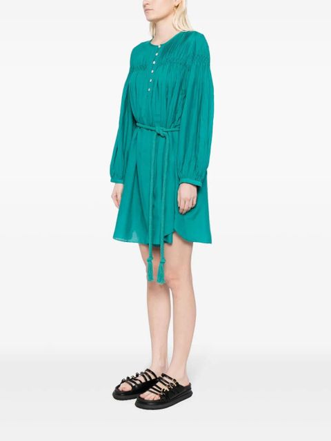 MARANT ÉTOILE Adeliani belted short dress - Green