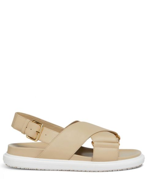 Marni leather sandals - Neutrals - zdjęcie produktu nr 1