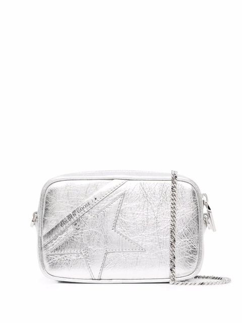 Golden Goose Mini Star metallic crossbody bag - Silver - zdjęcie produktu nr 1