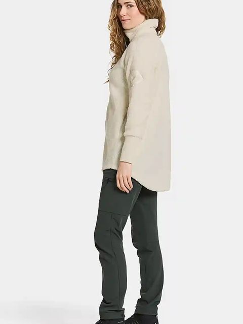 Didriksons bluza polarowa SALLY damska kolor beżowy gładka 505165 - zdjęcie produktu nr 2