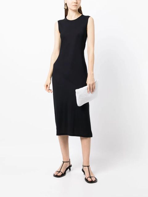 Jil Sander round neck sleeveless maxi dress - Black - zdjęcie produktu nr 2