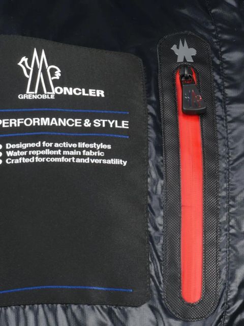 Moncler Grenoble zipped hooded cardigan - Black