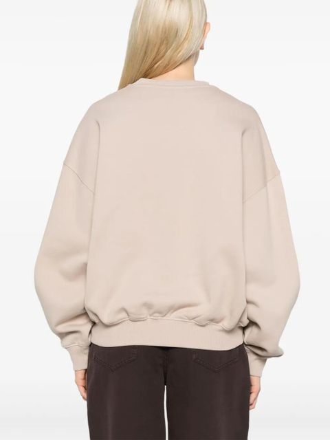 ROTATE BIRGER CHRISTENSEN logo-embroidered sweatshirt - Neutrals