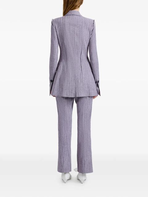 Proenza Schouler Lorenza frayed blazer - Purple