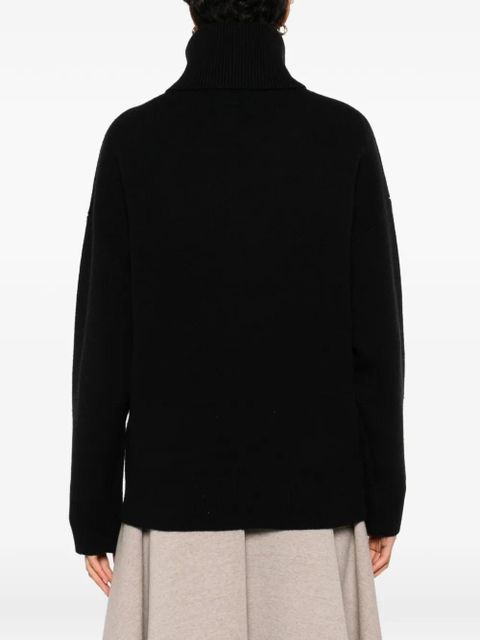 TOTEME double-knit turtleneck sweater - Black