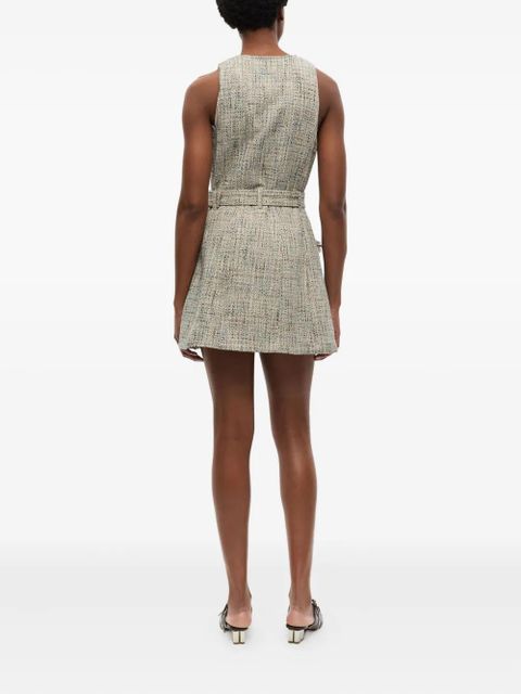 GANNI tweed mini dress - 693