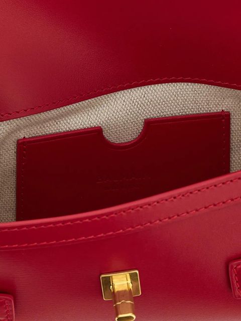 Balmain B-Buzz logo-plaque clutch - Red