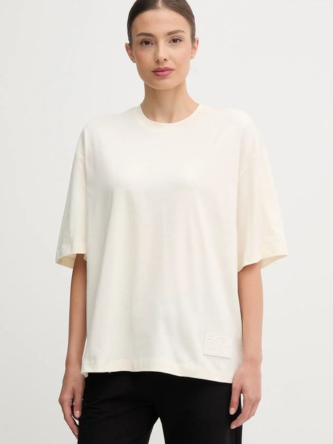 EA7 Emporio Armani t-shirt bawełniany damski kolor beżowy AF13741.7X000128 - zdjęcie produktu nr 1
