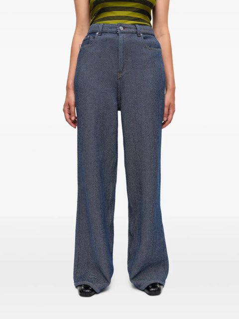 GANNI wide-leg jeans - Blue