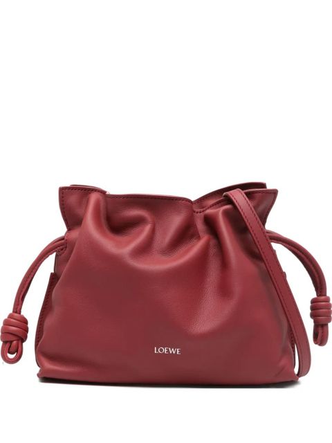 LOEWE mini Flamenco drawstring clutch bag - Red - zdjęcie produktu nr 1