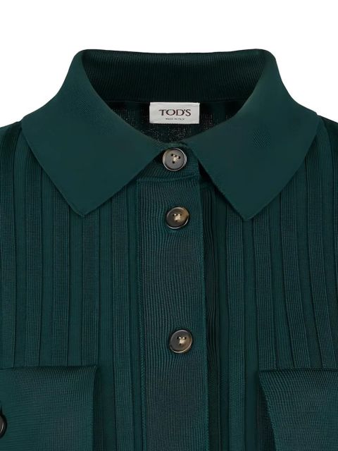 Tod's ribbed button cardigan - Green - zdjęcie produktu nr 2