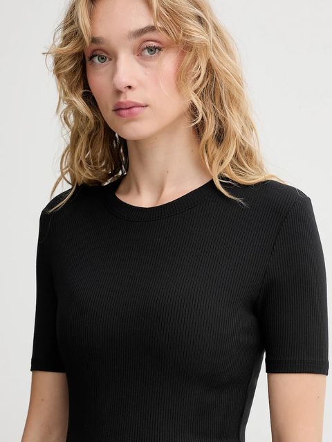 Calvin Klein t-shirt damski kolor czarny LV044D246G