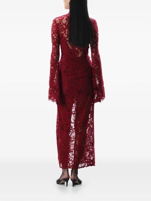 MANURÍ Sally lined maxi dress - Red