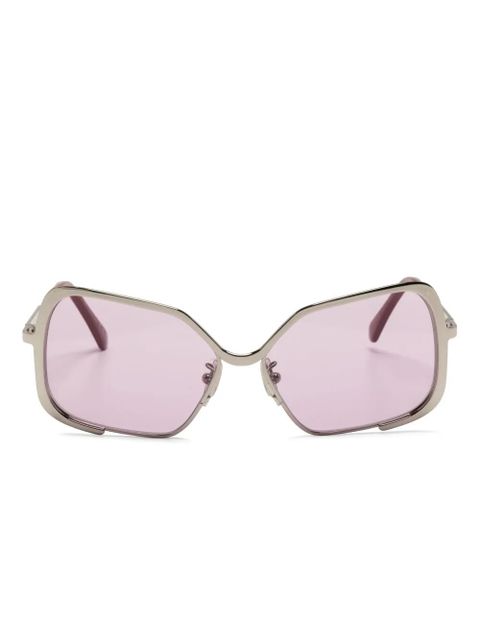 Marni Eyewear Unila oversized-frame sunglasses - Silver - zdjęcie produktu nr 1