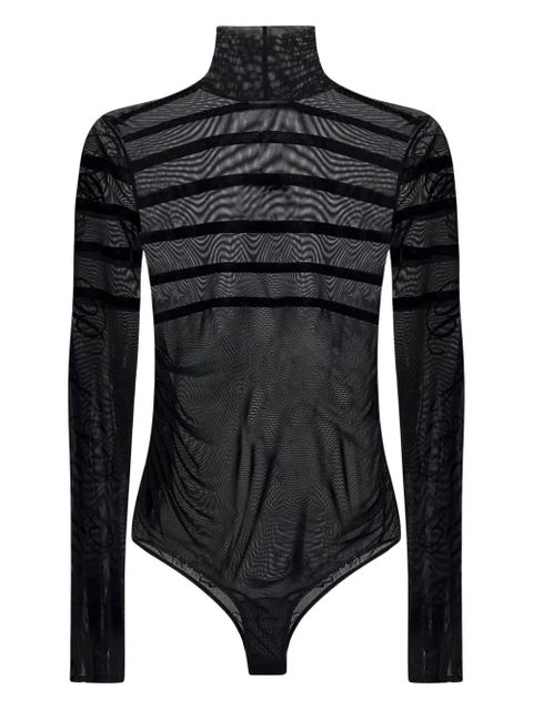 Jean Paul Gaultier striped mesh bodysuit - Black - zdjęcie produktu nr 1