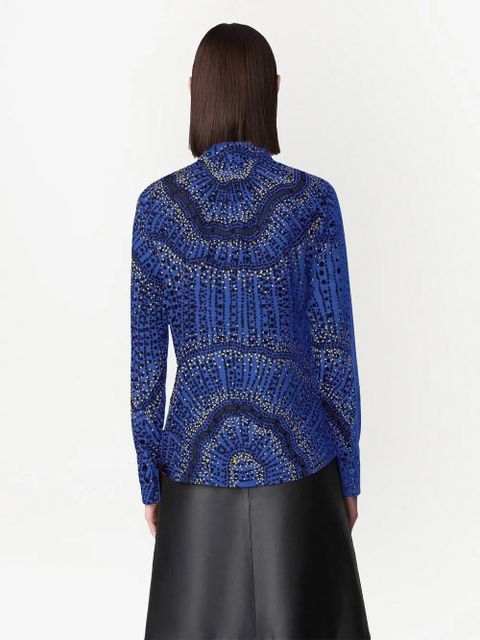 Altuzarra Chika printed silk shirt - Blue