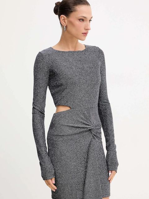 Patrizia Pepe sukienka kolor srebrny mini dopasowana 2A2972 J340 - zdjęcie produktu nr 1