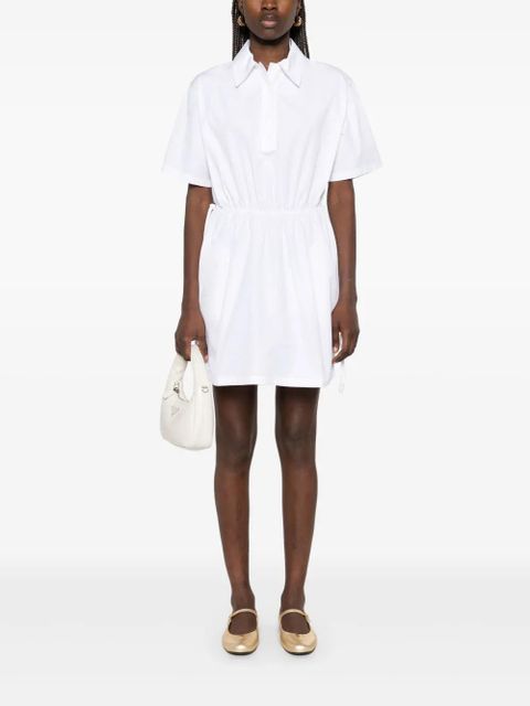 Prada poplin mini dress - White