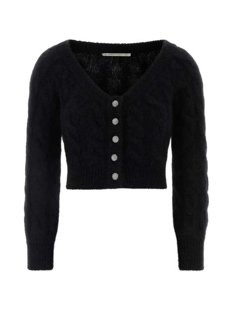 Alessandra Rich knitted cardigan - Black - zdjęcie produktu nr 1
