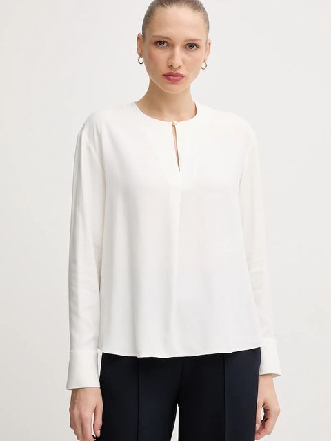 Tommy Hilfiger bluzka damska kolor biały gładka WW0WW47339