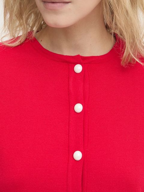 The Sleeper kardigan damski kolor czerwony lekki MKCG09P013F