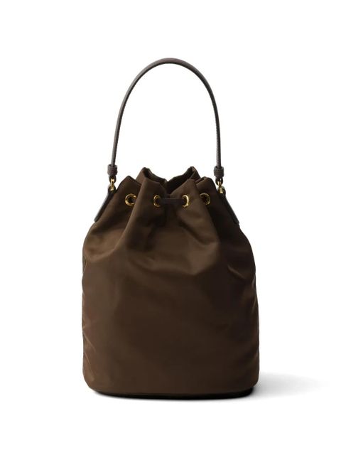 Prada Duet Re-Nylon bucket bag - Brown - zdjęcie produktu nr 2