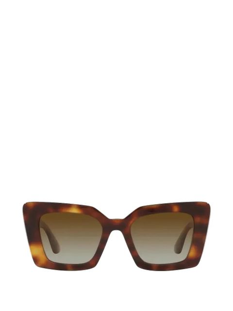 Burberry Eyewear Daisy geometric-frame sunglasses - Brown - zdjęcie produktu nr 1