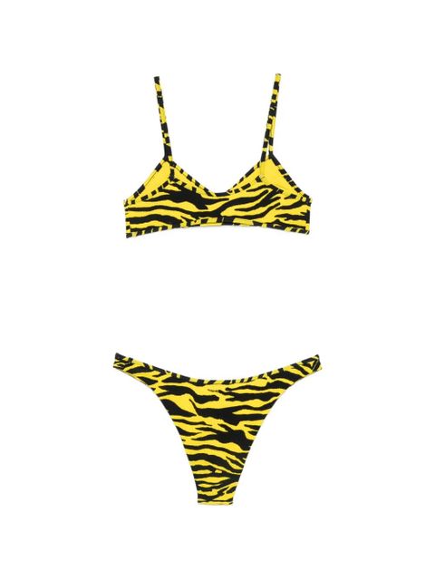 The Attico tiger-print bikini - Yellow - zdjęcie produktu nr 2