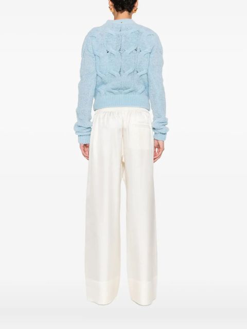 Sportmax cable-knit sweater - Blue - zdjęcie produktu nr 2