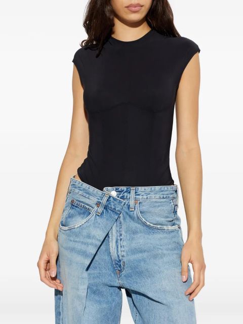 AGOLDE Nadia crew neck bodysuit - Black - zdjęcie produktu nr 2