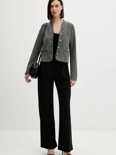 Joop! marynarka z domieszką wełny kolor szary jednorzędowa gładka 30047792 - zdjęcie produktu nr 2