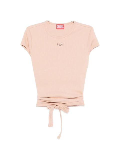 Diesel T-Bunny-Tail-R1 wrap-tie T-shirt - Neutrals - zdjęcie produktu nr 1