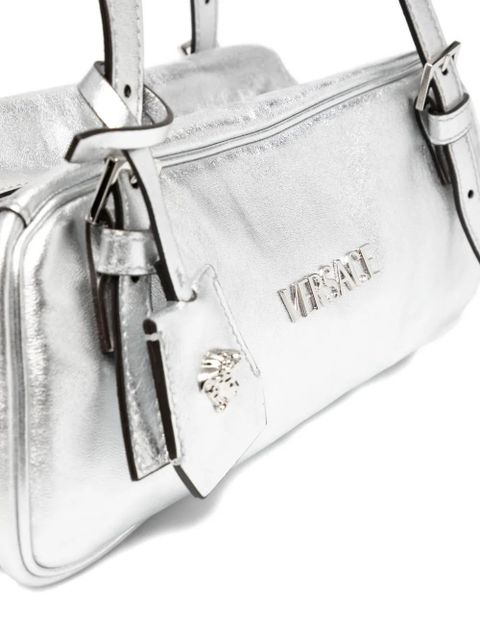Versace Tag shoulder bag - Silver