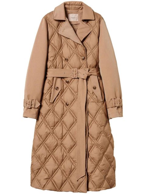 TWINSET double-breasted quilted puffer jacket - Neutrals - zdjęcie produktu nr 1