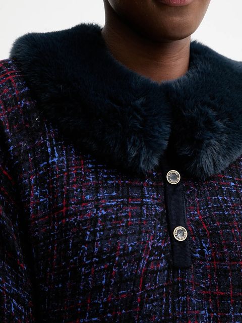 Blugirl Blumarine sweter dwustronny kolor granatowy RF5191.MA98O