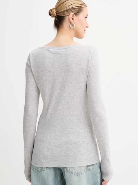 BOSS Orange longsleeve kolor szary 50542107 - zdjęcie produktu nr 2