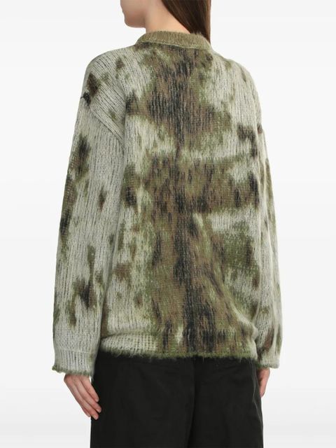 The Attico animal-print jumper - Green