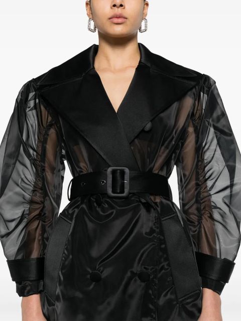 Dolce & Gabbana double-breasted long coat - Black