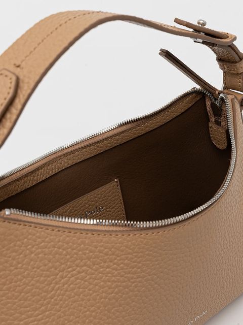 Marc O'Polo torebka skórzana kolor beżowy 50819650801109