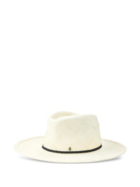 Maison Michel Mimi ribbon-detailed hat - Neutrals - zdjęcie produktu nr 1