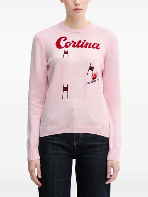 MC2 Saint Barth New Queen front-graphic crew-neck sweater - Pink - zdjęcie produktu nr 1
