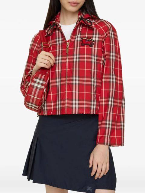 Burberry check hooded jacket - Red - zdjęcie produktu nr 2