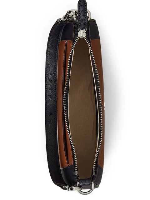 Lauren Ralph Lauren torebka skórzana kolor brązowy 431934891