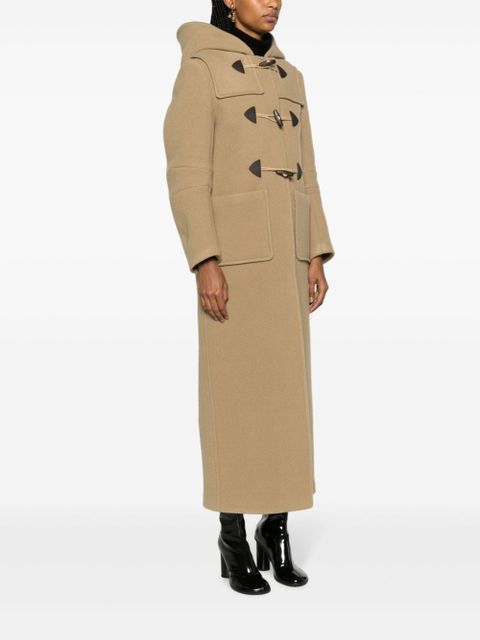 Prada slouch-hood wool coat - Neutrals