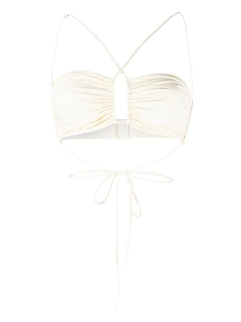 Magda Butrym criss-cross bandeau top - White - zdjęcie produktu nr 1
