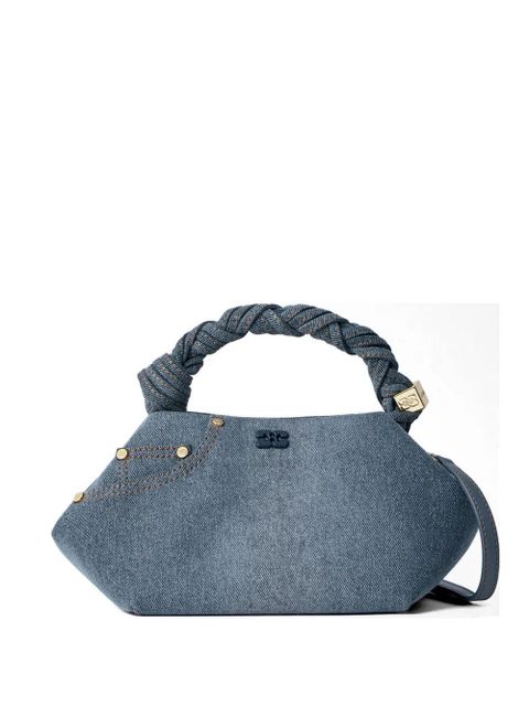 GANNI twisted handle geometric tote bag - Blue - zdjęcie produktu nr 1