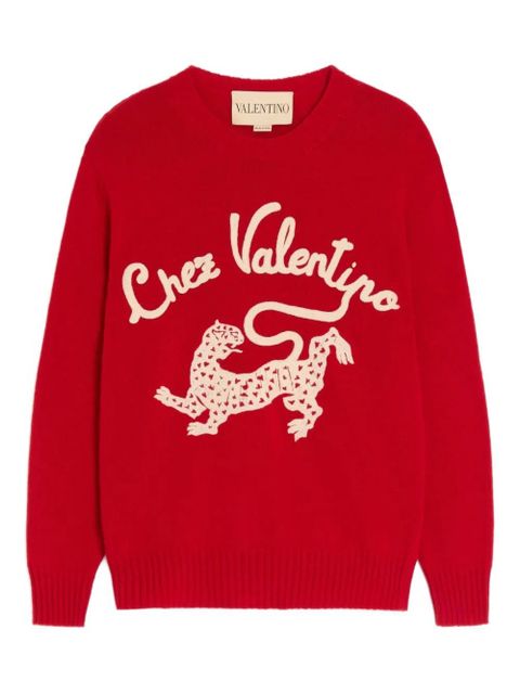 Valentino Garavani long-sleeves sweater - Red