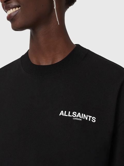 AllSaints t-shirt bawełniany ANIA damski kolor czarny W115JD
