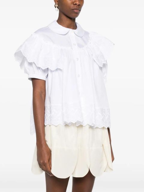 Simone Rocha ruffled blouse - White
